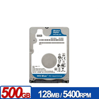 WD 藍標 500GB(7mm) 2.5吋硬碟 WD5000LPZX