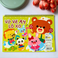 Vở Vẽ Lò Xo A4- 20 Tờ-Vở vẽ dành cho học sinh cấp 1, cấp 2 Chống Lóa..