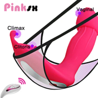 2 Kinds Wearable Dildo Vibrator Clit Stimulate G Spot Female Masturbator Remote Control Panties Vibrating Sex Toys for Women