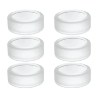 6Pcs Silicone Ring Cover For Oura Ring Gen 3 Anti-Scratch Silicone Cover For Men And Women(White)