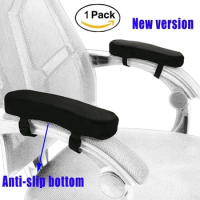 1pc Chair Armrest Pads Covers Foam Elbow Pillow Forearm Pressure Relief Arm Rest Cover For Office Chairs Wheelchair Comfy Chair