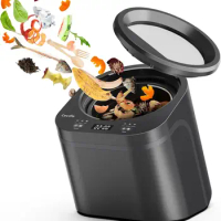 Electric Compost Bin Kitchen, Smart Kitchen Waste Composter, Food Composter Indoor/Outdoor, Food Cycler with 3L Capacity, Compos