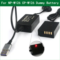 5V 2-4A USB To NP-W126 W126S Dummy Battery for Fujifilm X-A10 X-A7 X-A5 X-A3 X-A2 X-A1 X-E2 X-E2S X-