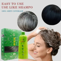 Brimles Shampoo 3 In 1 Black Hair Dye Coloring Shampoo Nourishes Long Lasting For Men Women Bubble Gray Hair Dye Shampoo 500ml