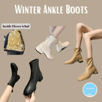 Winter Ankle Boots Waterproof Inner Fleece Sepatu Ankle Boots