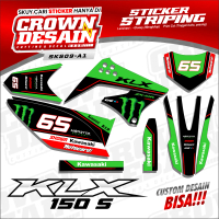 (COD) Striping Stiker KLX 150 Old / KLX 150 S Variasi Racing Simpel - SKS