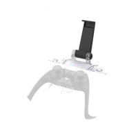 180-Degree Rotating Game Console Controller Gamepad Bracket Retractable Clip Design Phone Holder for PS5/Mobile Phones