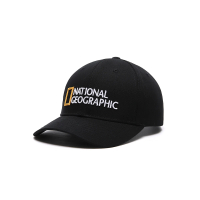 【National Geographic 國家地理】NGO CLASSIC LOGO BALL CAP CLASSIC FIT 休閒帽 黑(N215AHA120099)