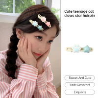 【YY Barang akan dikirim dalam 24 jam】Jepitan Poni Cewek Jepitan Rambut Cakar Kucing Jepitan Rambut B