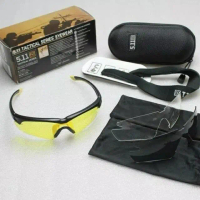 5.11 KACAMATA OUTDOOR TACTICAL I KACAMATA MILITER 5.11 Kacamata Hitam Tactical Anti Pasir / Ledakan