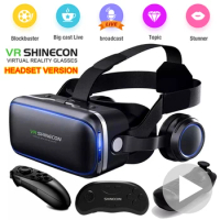 2022 Original VR Shinecon Version 6.0 Virtual Reality Helmet 3D Glasses Headset Goggles Smartphone Viar Video Game Binoculars