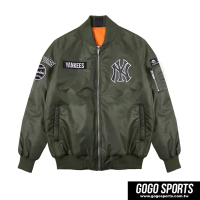 【GOGO SPORTS】Majestic-紐約洋基定番LOGO款飛行外套(6960708)-S
