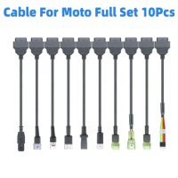 OBD2 Cable For Moto Cable Full Set For YAMAHA 3Pin/4Pin For Honda 4Pin/6Pin For KTM 6Pin For K+CAN Universal Cable