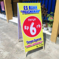 STANDING BANNER KAYU CUSTOM