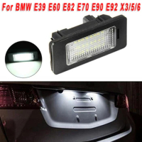 Energy Saving LED License Plate Light Bulb for BMW E39 E60 E82 E70 E90 E92 X3/5/6 Suitable for BMW 2 Series F22 F23 F45
