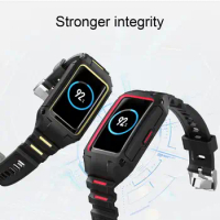 Watch Band One piece Soft TPU Watch Strap Case Full Frame Protector Full Frame Screen Protector for Band 6/Honor Band 6