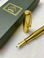 3952老山羊-X800 原味黃銅 雙色書法鋼尖鋼筆