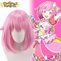 Otori EMU cosplay wig women pink short wavy wig cosplay anime Peluca project Sekai colorful stage wonderlands×showtime