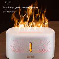 Flame Lamp Air Humidifier Essential Oil Aroma Diffuser Free Filter Ultrasonic Aromatherapy Diffuser Humidifier For Home