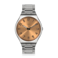 【SWATCH】Skin Irony 超薄金屬系列手錶 SKIN IRONY BRONZE 男錶 女錶 瑞士錶 錶(42mm)