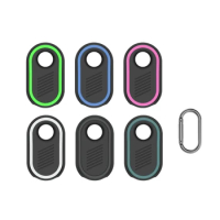 Silicone Case For Samsung Galaxy SmartTag 2 Locator Tracker Cover Keychain Anti-lost Protective Sleeve For Smart Tag 2