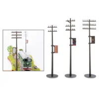 1/87 Miniature Poles HO Scale Utility Pole Train Park Building