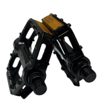 2Pcs Foldable Bicycle Pedal Non-Slip Road Bike Bearing Pedal Set With Reflective Strap Bicycle Parts Accessories