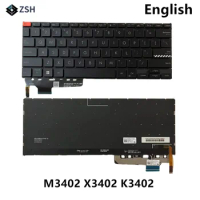 100% NEW US English Keyboard For ASUS Vivobook M3402 K3402 X3402 Laptop Backlit Keyboard