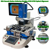 BGA Rework Station Soldering Machine G720 G750 Optical Alignment Mobile Chip Repairing Reball Kit Parts 5300W Touch Screen CCD