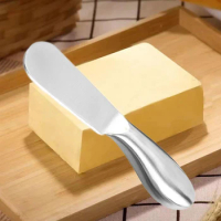 Stainless Steel Butter Knife Pizza Hole Cheese Dessert Jam Knife Cutlery Creme Knives Breakfast Toast Bread Knife
