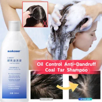 300ML Coal Tar Shampoo Gently Cleanses Scalp Refreshing Oil Control Anti-Dandruff Itching Smooth Nourishing Shampoo