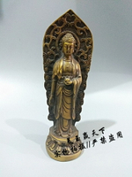 純銅觀音佛擺件黃銅釋迦牟尼佛 風水佛像擺件 宗教供奉大日如來佛