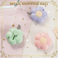 RSM Cutter Mini Portable Pemotong Kertas Cutter Lucu Bentuk Bunga