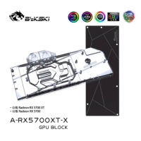 Bykski A-RX5700XT-X, Full Cover Graphics Card Water Cooling Block, For AMD Founder Edition Radeon RX