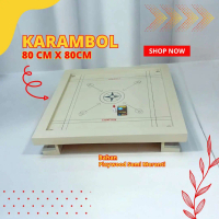 Meja Karambol Kayu Lengkap 1 Set Premium Bahan Plywood Meranti Sultan Berkualitas Ukuran 80 CM X 80 