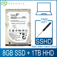 Seagate 1TB 2.5" Solid State Hybrid Drive SSHD Laptop Hard Disk 8GB SSD 1000GB HDD Harddisk HD SATA III 6Gb/s 5400 RPM 64M Cache