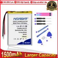 HSABAT 0 Cycle 1500mAh Battery for Sony NW-A25 NW-A26 NW-A27 MP3 High Quality Replacement Accumulator