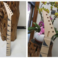 Unfinished DIY Electric Guitar head neck , Left handed for guitar DIY ,scale length 648mm