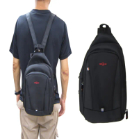 【OverLand】胸前包中容量主袋+外袋共四層防水尼龍布360度加大單左右雙肩背