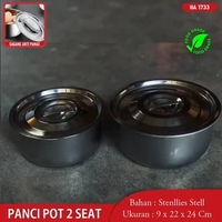 Panci Set Stock Pot Panci Susu Mini Stainless Steel Panci Sup Soup Pot Baskom dengan Tutup STOCK POT