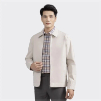 Áo khoác 2 lớp Aristino cổ bẻ lịch lãm  form suông AJK011W2-4 màuCOD