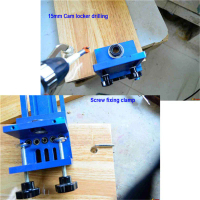 Allsome Aluminum Alloy Jig Dowelling Jig Set Wood Dowel