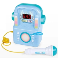 180 Pcs 3 in 1 Electronic Kids Toy Portable Home Mic Juke Box Mobile Phone Speakers Box Microphone Karaoke Machine Players