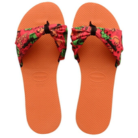 havaianas 哈瓦士 巴西人字拖 女款 You St Tropez Cacti 橘底仙人掌 拖鞋 夾腳拖【南風百貨】
