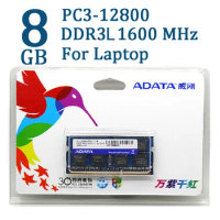 ADATA DDR3 DDR3L 2GB 4GB 8GB 1600MHz Ram Memory SO-DIMM 204 pin 1600 1333 For Lenovo ThinkPad SONY Acer SAMSUNG HP Laptop RAMs