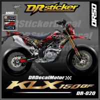 Decal Sticker Motor Cross KLX 150Bf Fullbody - Dekal Stiker KLX Bf L Desain Limited Simpel SUPERMOTO