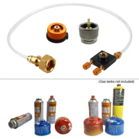 Outdoor Camping Gas Stove Gas LPG Cylinder Filling Adapter and Gas Tank Pressure Relief Adapter Convertor Filling Tank Coupler