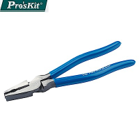 台灣Pro sKit寶工剋鋼粗牙螺絲咬合孔8 電工鉗PM-901(全長215mm;刀口硬度達HRC60±2)平口鉗子