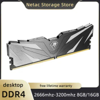 Netac DDR4 Ram Memoria 8GB 16GB DDR4 2666mhz 3200mhz 3600mhz ECC Desktop Memory XMP2.0 DDR4 RAM for Gaming PC X99 Motherboard