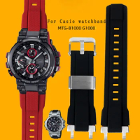 For CASIO G-SHOCK MTG-G1000 MTG-B1000/D/BD watch strap High quality rubber watchband original Metal interface men Modified band